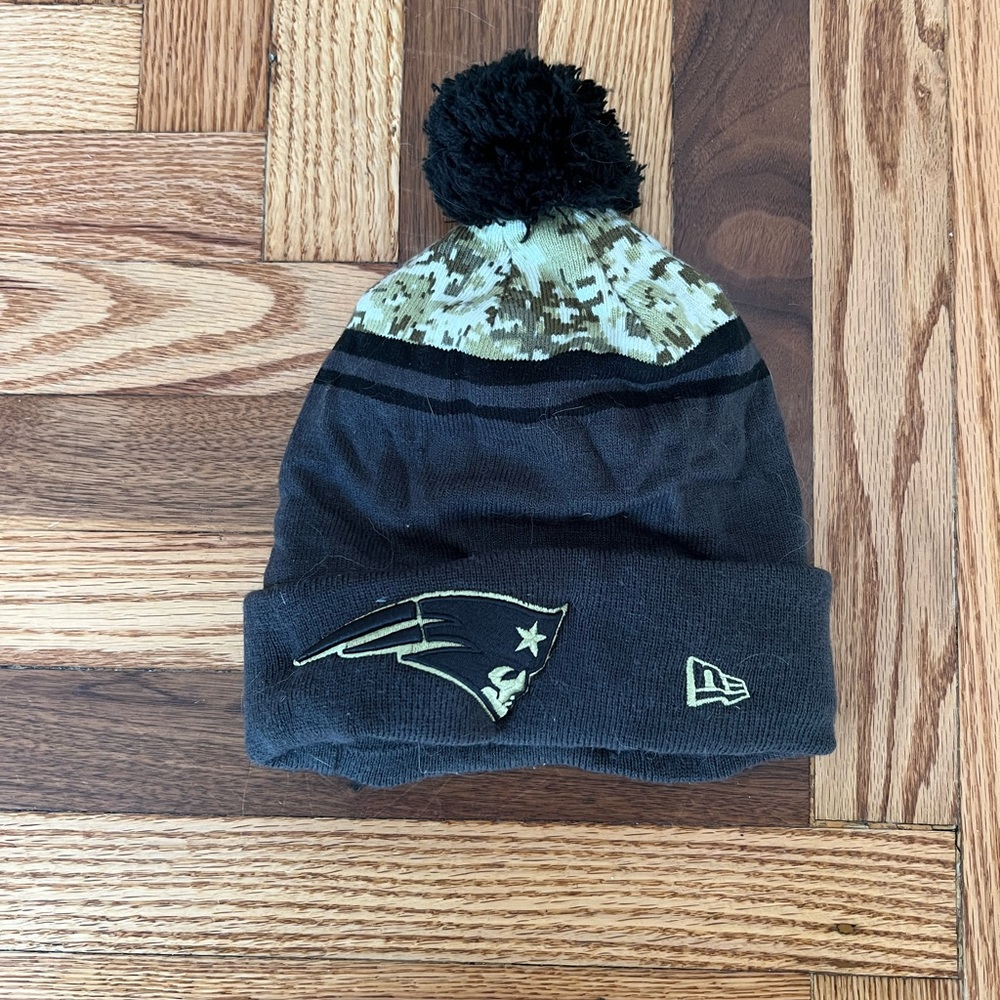 New England Patriots military appreciation beanie